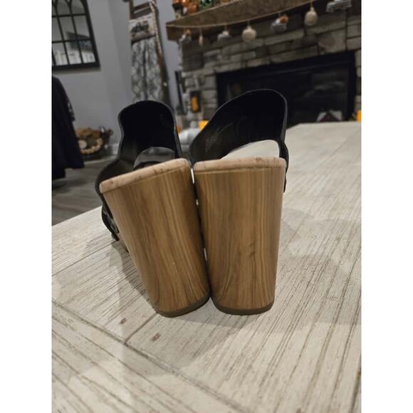 Kork-Ease Darra Women's Black Platform Sandal Size 7 Casual - Picture 5 of 10